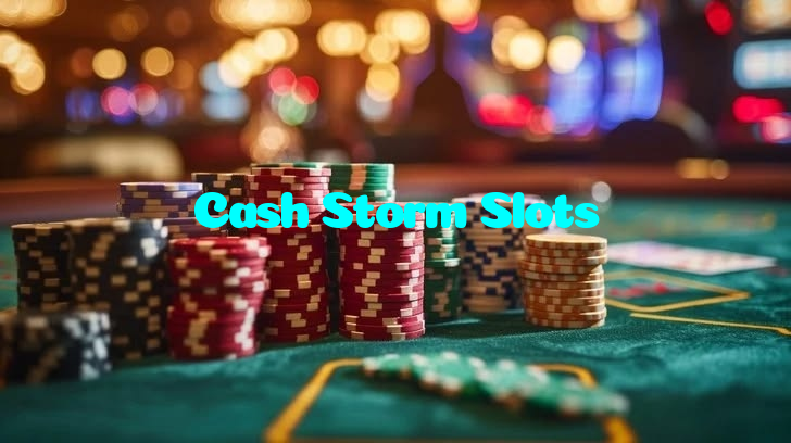 Cash Storm Slots casino presented on mobile device in Pakistan with slots and live games