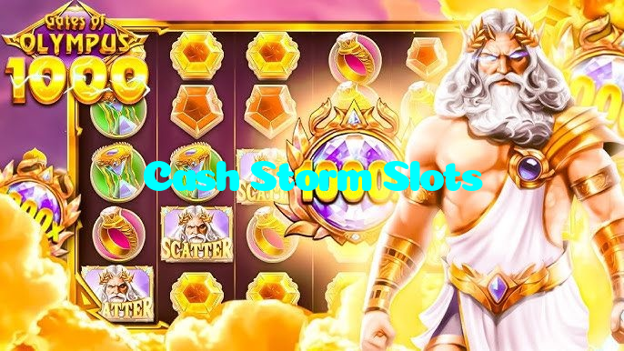 Cash Storm Slots casino presented on mobile device in Pakistan with slots and live games